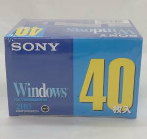 【未開封】SONY/ソニー 3.5型 2HD フロッピーディスク 40枚入　40MF2HDGEDV DOS/Vフォーマット済み