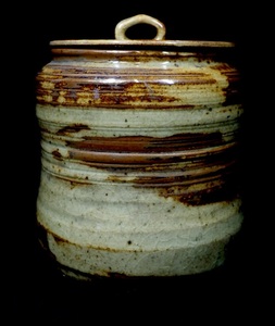 古風な味わいの作品！ 昭和期ビンテージ 茶道具 信楽焼 瓢形水指 在銘品 箱無し 1970年代 KEN512