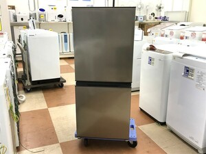 ■●【店頭引取のみ】中古品 アクア AQUA AQR-14N(S) 2ドア冷凍冷蔵庫 2023年製 135L 右開き シルバー