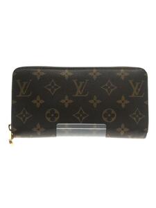 LOUIS VUITTON◆2)ジッピー・ウォレット_モノグラム_BRW_フューシャ/PVC/BRW/レディース