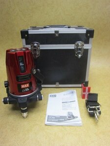 MAX マックス レーザー墨出器 墨出器 LA-505 プロ用 光学測定器 大矩クロス照射 高輝度赤レーザ ジンバル式レーザ墨出器 測定 計測