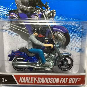 希少 ☆ホットウィール☆ ハーレーダビッドソン　ファットボーイ　ライダーフィギュア付き　Hot Wheels