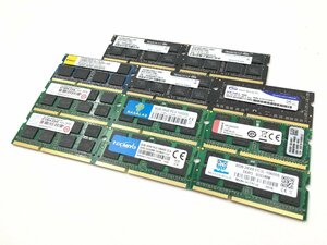 ♪▲【TeamGroup 他】各メーカー ノートPC用 メモリ 8GB DDR3/3L 大量 部品取り 11点セット まとめ売り 0521 13