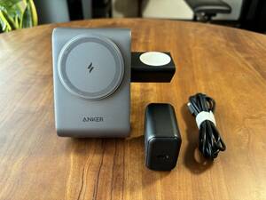 【送料無料】Anker 737 MagGo Charger 3-in-1 Station マグネット式 3-in-1 ワイヤレス充電ステーション