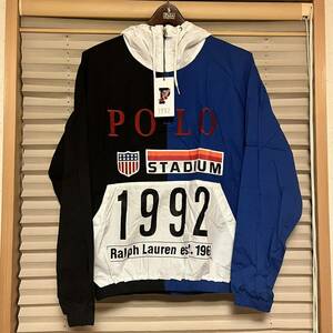 S 新品 POLO RALPH LAUREN plate popover jacket ポップオーバー ジャケットrrl country sport 1992 1993 stadium p wing snow beach rlx
