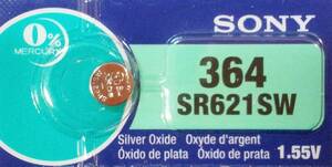 特価！！SONY SR621SW(364) １個（バラ売り）日本製 時計用酸化銀ボタン電池