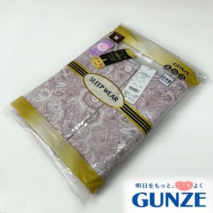 グンゼ【M】婦人 長袖パジャマ 暖かキルト ピンク系柄 日本製
