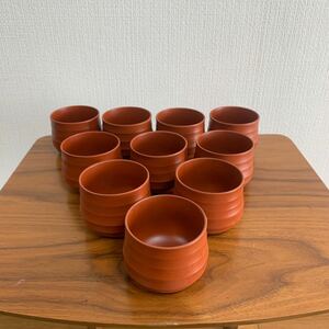 茶器 煎茶碗　茶道具 和食器 湯呑　庫山窯　常滑焼　10個セット