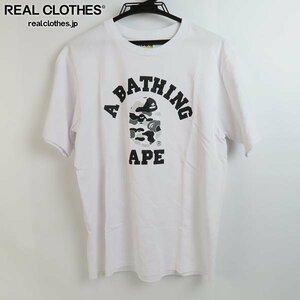 ☆A BATHING APE/アベイシングエイプ サルカモ柄 プリント半袖Tシャツ 001TEJ801008M/M /LPL