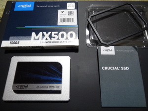 【使用30時間437GB！国内正規品！】crucial クルーシャル SSD MX500 CT500MX500SSD1/JP [500GB SATA] 2.5インチ SSD