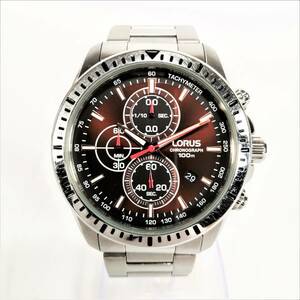 SEIKO LORUS VD57-X092 腕時計 メンズ クォーツ クロノグラフ セイコー ローラス ステンレススチール【USED品】 22 00125