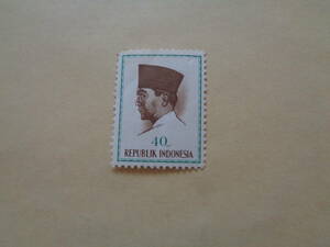 インドネシア切手　1964年　スカルノ大統領　　　40Rp