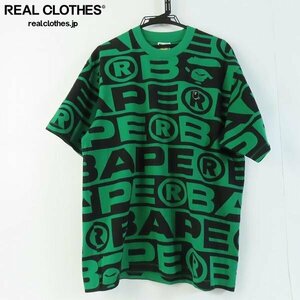 ☆A BATHING APE/アベイシングエイプLUX SPORT PATTERN OVERSIZED TEE/オーバーサイズ Tシャツ 001CSJ301061I/M /000