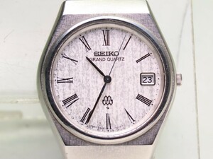 ■♪価格高騰! 資産価値！ 稼働 電池新品 メンズ ビンテージ 高級超レア！ SEIKO セイコー グランドツインクオーツ デート 9942-7000