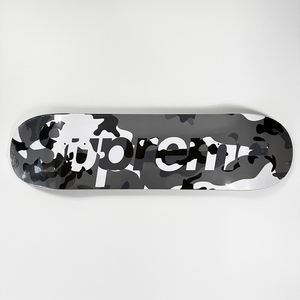 未開封◎新品未使用品◎Supreme スケートボード デッキ Camo Logo Skateboard Snow Camo 8.375 迷彩 ボックスロゴ スノーカモ box logo