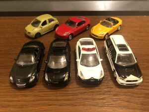 カプセルエポック1/72 いろいろ7台セット　S2000.Z、ソアラ、セリカ、レガシー、マーチ USED