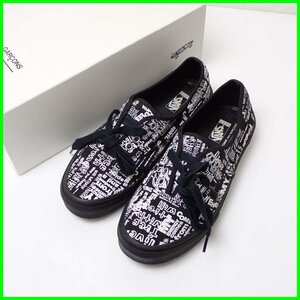 ★COMME des GARCONS/コムデギャルソン × VANS/バンズ スニーカー メンズ26cm/ブラック×ホワイト/721278/キャンバス/外箱付&1670900056