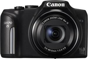 CANON PowerShot SX170 IS 3インチ LCD 16メガピクセル コンパクトカメラ (中古品)