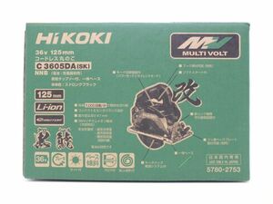n4104 【未使用】HiKOKI ハイコーキ マルチボルト 36V コードレス丸のこ C3605DA(SK)(NNB) [098-240518]