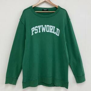 21SS UNDERCOVER PSYWORLD ビッグシルエット スウェット 薄手 グリーン 3サイズ カットソー トレーナー ロンT archive 3040088