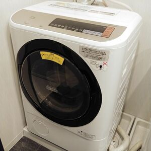 【☆直接引取限定☆訳あり☆】HITACHI 日立 ドラム式 洗濯乾燥機 BD-NX120BL 洗濯機 乾燥機 洗濯 12kg 乾燥 6kg 左開き 1円スタート MA573