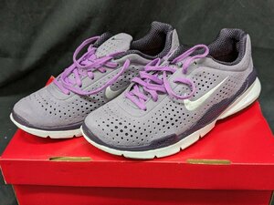 良品 NIKE/ナイキ AIR ZOOM MOIRE ＋ WMS 24cm レディース ウーマン ランニングシューズ ジム スポーツ パープル色