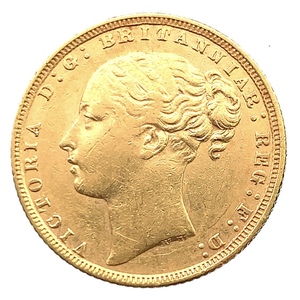 ヴィクトリア女王 ソブリン金貨 ヤングヘッド ヤングヴィクトリア イギリス 1871年 22金 7.9g イエローゴールド GOLD