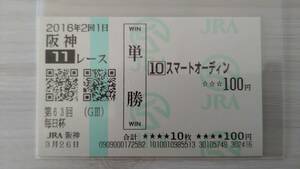 スマートオーディン　2016年　毎日杯　阪神競馬場