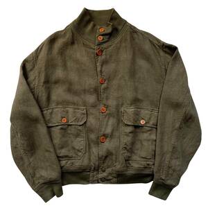 【Vintage】C.P.COMPANY リネンブルゾン 48 CPカンパニー Romeo Gigli ロメオ・ジリ STONE ISLAND ストーンアイランド MADE IN ITALY