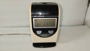 NIPPO タイムレコーダー TIMEBOY V 通電確認、60サイズ発送、ジャンク！！！！！！！！！！！！
