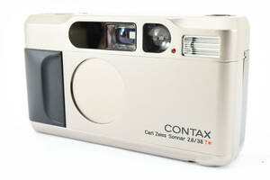 【美品】 CONTAX コンタックス T2 チタンクローム Carl Zeiss Sonnar 38mm F2.8 T* コンパクトフィルムカメラ #5631