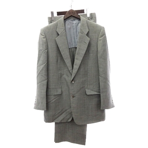 クリスチャンディオール Monsieur ヴィンテージ セットアップ スーツ テーラードジャケット ブレザー シングル スラックス 薄グレー 灰色 M
