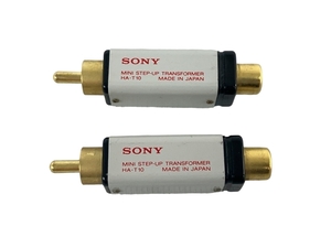 SONY ソニー HA-T10 MC用 小型 昇圧トランス U型コアダブルコイル ピンジャックタイプ 音響機器 ジャンク N8836649