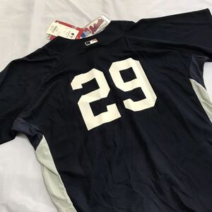 MLB ニューヨークヤンキース 井川慶 29 オーセンティックコレクション ユニフォーム ベースボールシャツ メンズ Lサイズ ネイビー ビジター