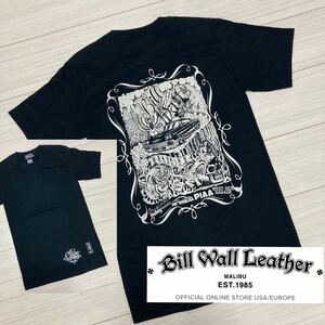 25th Ann■BILL WALL LEATHER■スカル #1 Tシャツ S 黒 ブラック 25th Anniversary 25周年記念 美女 ビルウォールレザー first edition