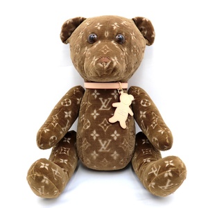 新品同様 ルイ・ヴィトン ドゥドゥ テディ ベア 茶 モノグラム ぬいぐるみ ベロア Doudou teddy ber velvet GI0739 LOUIS VUITTON