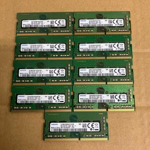 K127 SAMSUNG ノートPCメモリ 8GB 1Rx8 PC4-2666V 9枚