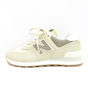 未使用品 ニューバランス NEW BALANCE タグ付き WL574NS2 スニーカー ベージュ US6.5 23.5cm ■ECS レディース