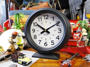 ダルトン　ボフミルクロック（ブラック） ■ アメリカン雑貨 アメリカ雑貨 置き時計 DULTON