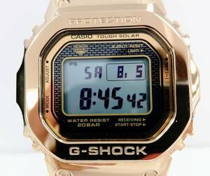 【箱付き】CASIO G-SHOCK GMW-B5000TFG-9JR 電波ソーラー 35周年記念 デジタル Bluetooth ゴールド スクリューバック 腕時計