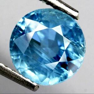 VVS 天然ブルージルコン 2.90 Ct カラット ラウンド