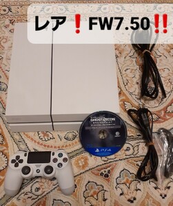 FW7.50　レア　PS4　CUH-1100A 　本体一式 　送料無料　動作品　ゴーストリコンブレイクポイント　アルティメットエディション　おまけ付き