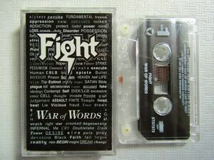 【再生確認済US盤カセット】Fight / War Of Words (1993) ファイト　ロブ・ハルフォード（検）ジューダス・プリースト