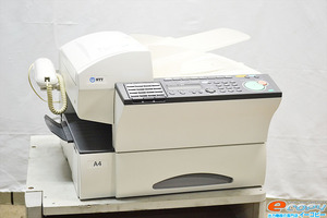 中古B4業務用FAX機/正常動作品 NTT NTTFAX L-310/カウンタ74265枚 ナンバーディスプレイ対応