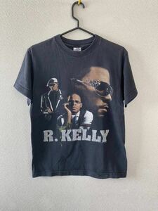 VINTAGE 00s R.Kelly DOUBLE UP TOUR Tシャツ アールケリー ツアーTシャツ ブラック ラップT