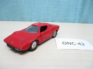 ネONC-42 【当時物・ジャンク】norev jet-carノレブ社製1972■LANCIA STRATOS No.713■1/43 フランス製 ミニカー ランチア■昭和レトロ