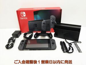 【1円】任天堂 新モデル Nintendo Switch 本体 セット グレー ニンテンドースイッチ 初期化/動作確認済 新型 L07-580yk/G4