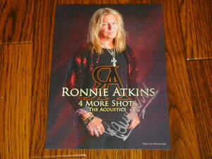 PRETTY MAIDS Ronnie Atkins 直筆サイン入りカード！ 4 MORE SHOTS THE ACOUSTICS