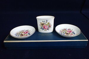 ★042431 ROYAL WORCESTER ロイヤル ウースター 小瓶 小皿 箱付 ★