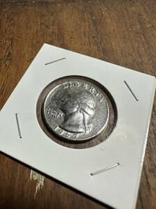 ★コレクター必見！！ ビンテージ リバティ コイン アメリカ 1967 ワシントン クオーターダラー 25セント 硬貨 極美品 5.5g レトロ F072804